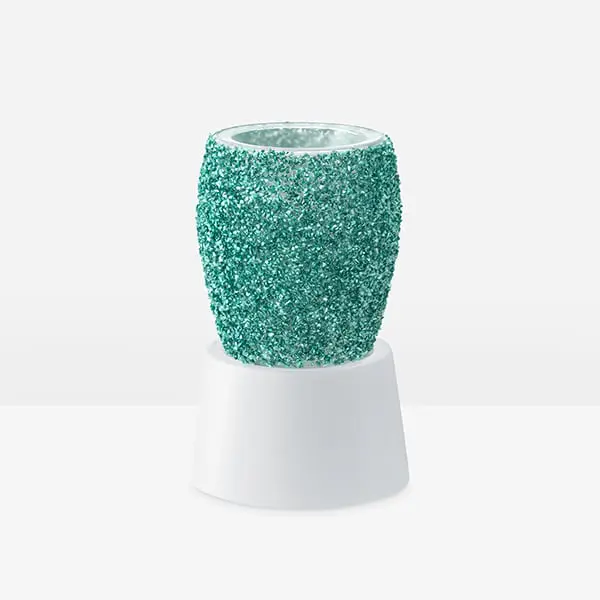Glitter Teal Mini Warmer with Tabletop Base