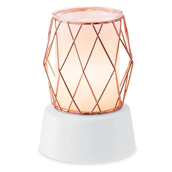 Wire You Blushing Mini Scentsy Warmer With Tabletop Base