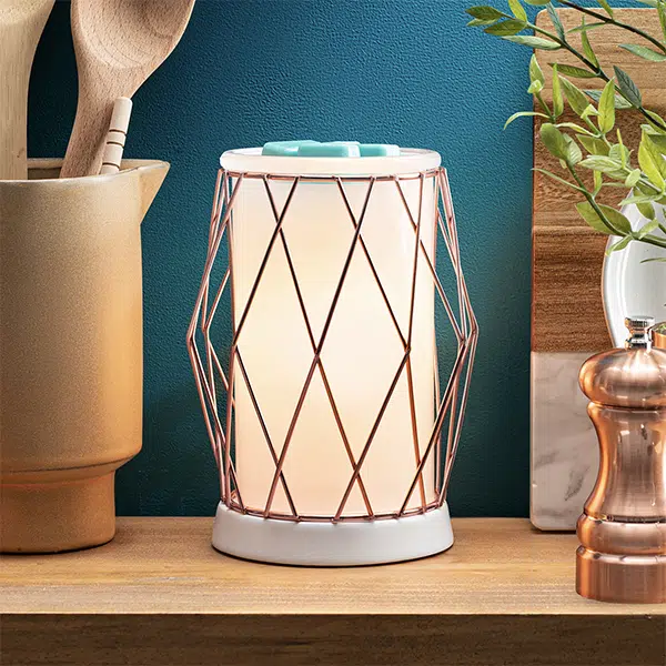 Wire You Blushing Scentsy Warmer Styled
