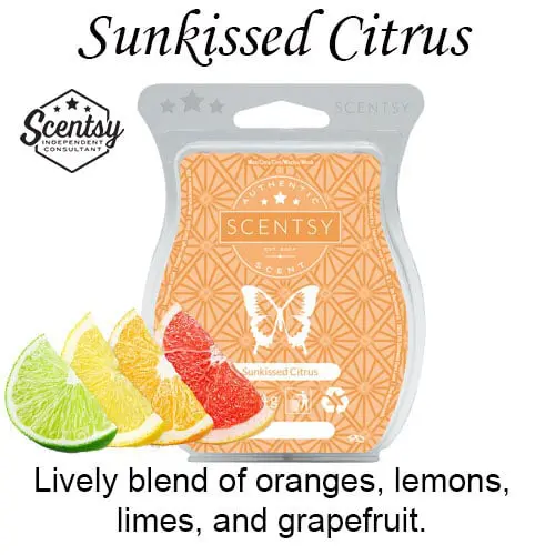sunkissed citrus scentsy wax bar