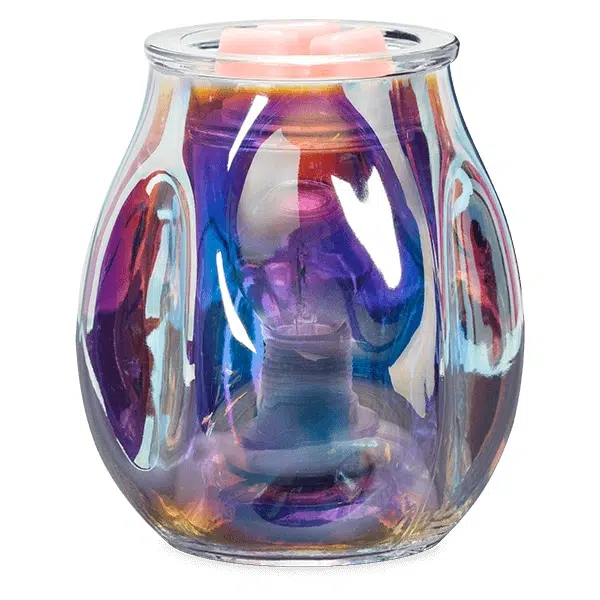 Bubbled Iridescent Scentsy Warmer Off