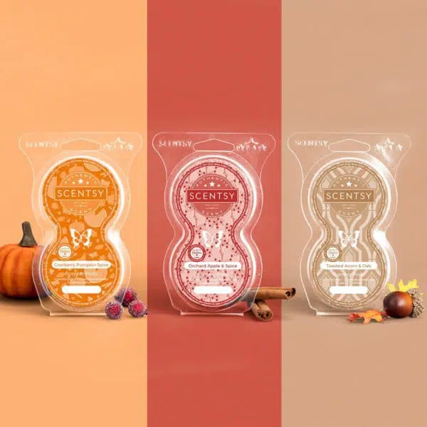 Scentsy Pod Twin Packs in  Harvest Collection fragrances
