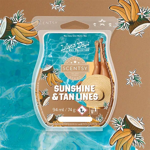 Sunshine Tan Lines Scentsy Bar Styled