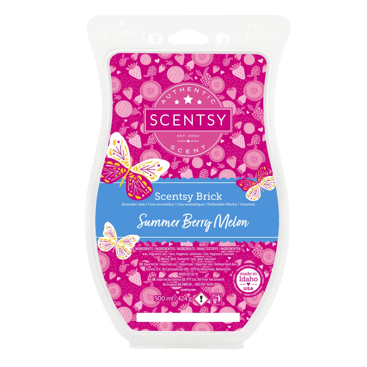 Summer Berry Melon Scentsy Brick - Scentsy Warming Candles