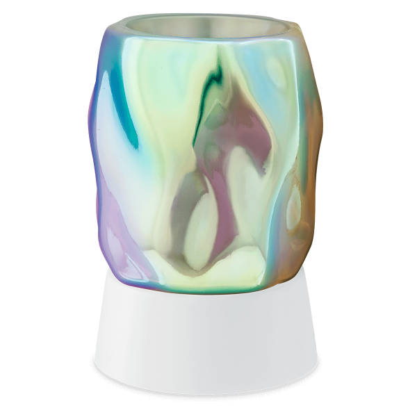Scentsy Bubbled Iridescent Mini Warmer with Tabletop Base