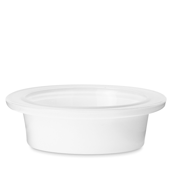 Scentsy White Glass Dish with Logo