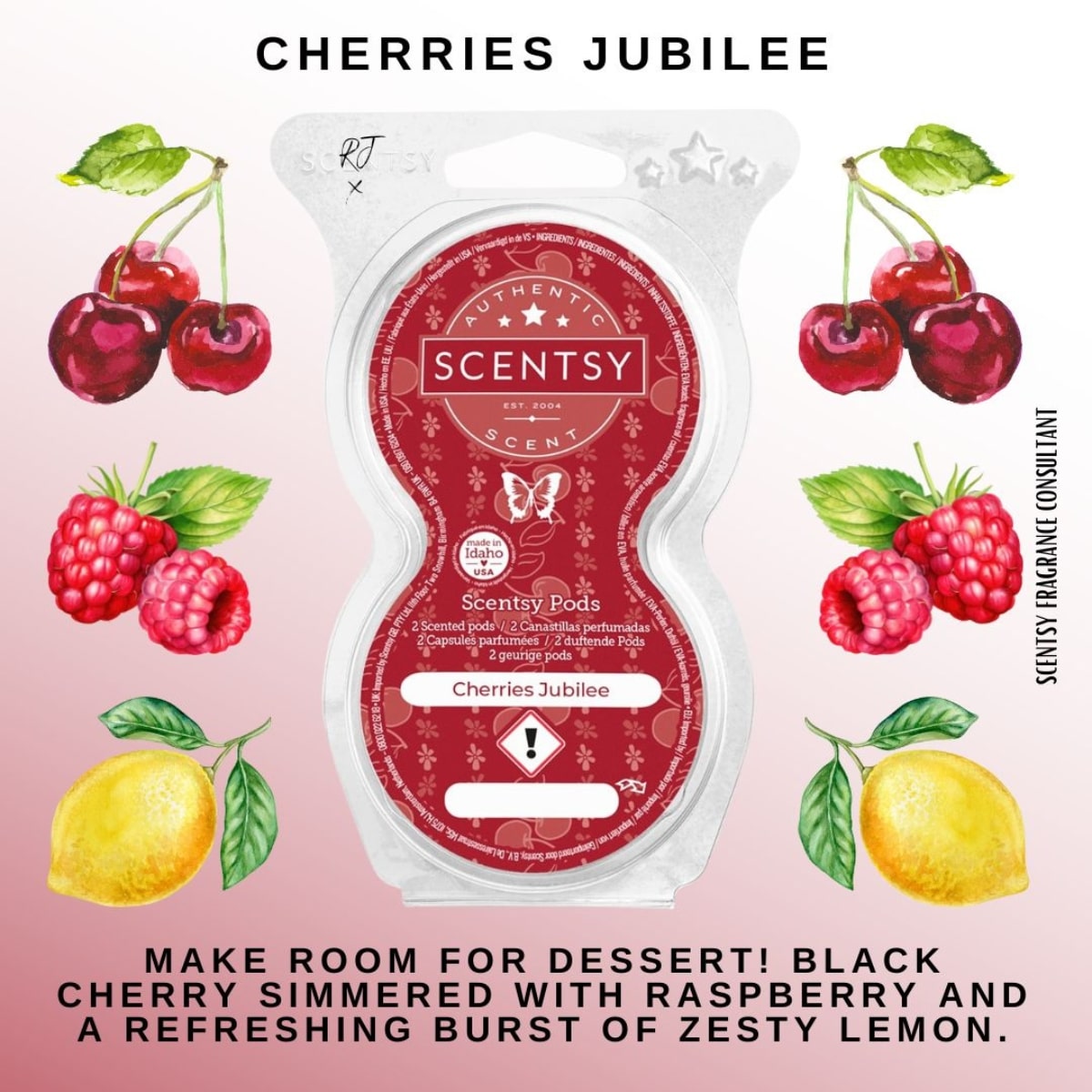 Cherries Jubilee Scentsy Pods - Twin Pack - Image 2