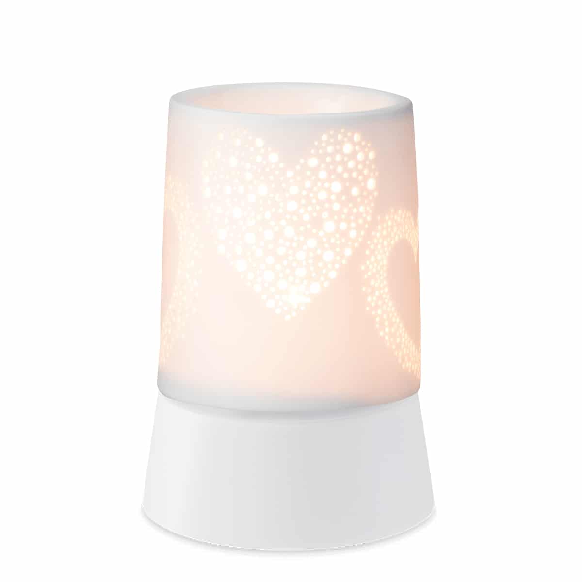 Heart to Heart Scentsy Mini Warmer with Tabletop Base