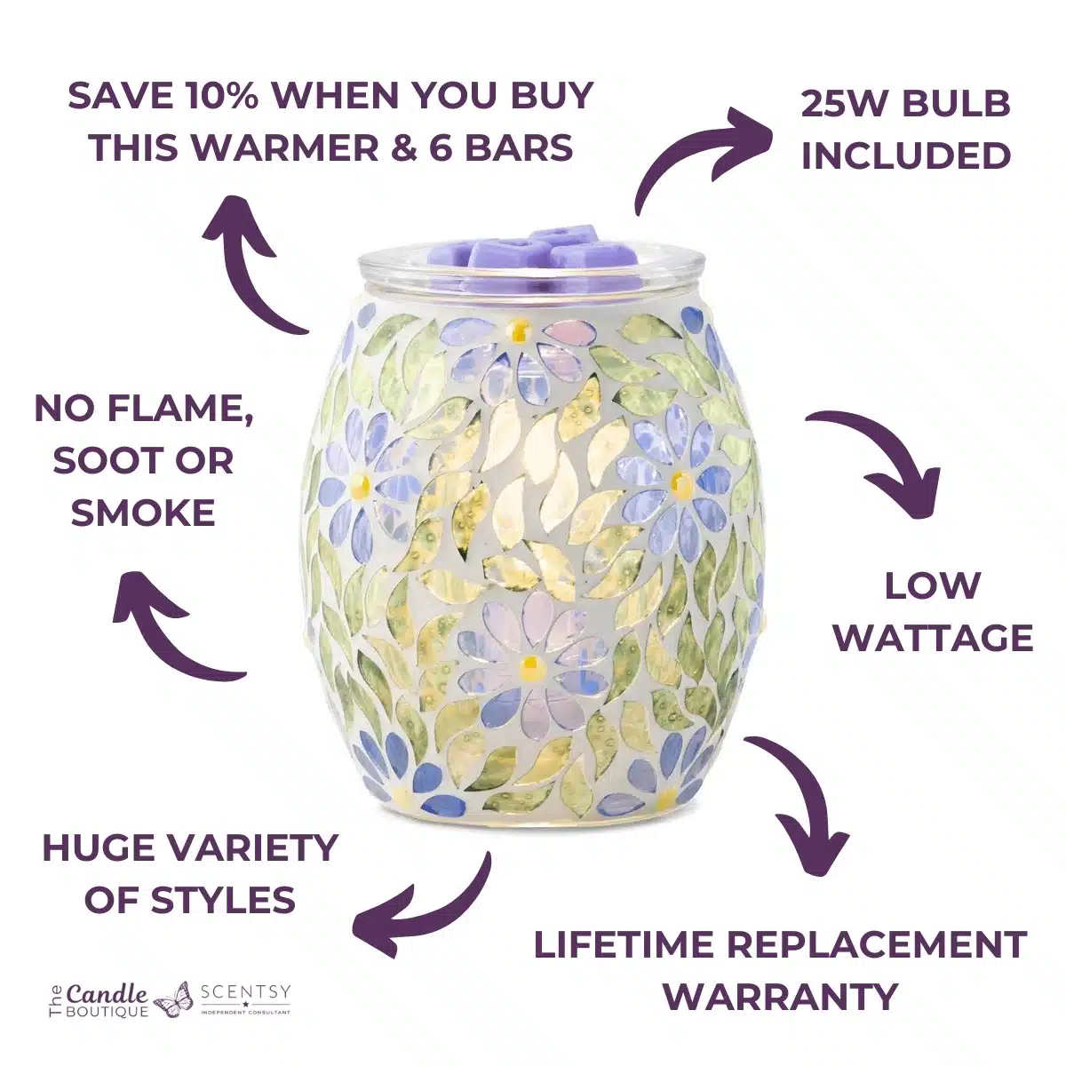 Periwinkle Petals Scentsy Warmer - Image 6
